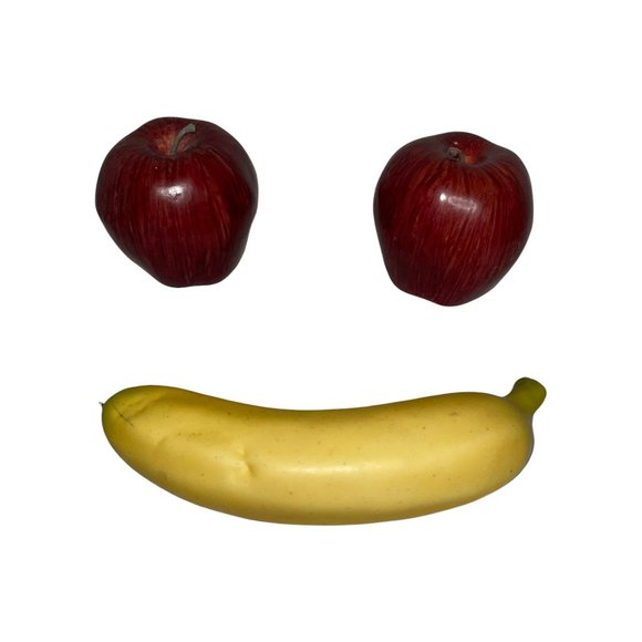 Lot 8 Plastic Fruit Home Decor Staging Banana Apple Lemon Orange Pomegranate - Picture 3 of 7